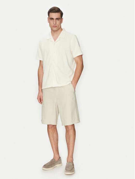 Guess Guess Medžiaginiai šortai F5GD00 WH4J0 Žalia Regular Fit