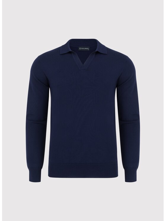 Pako Lorente Pako Lorente Sweter P25SF-2X-006 Granatowy Classic Fit