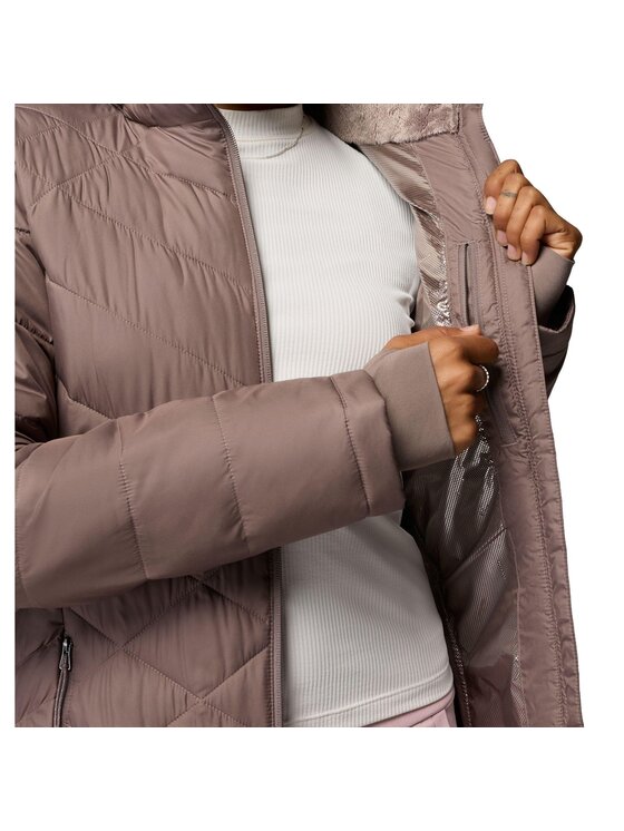 Columbia Columbia Kurtka zimowa Heavenly Long Hooded Jacket 1738161254 Brązowy Regular Fit