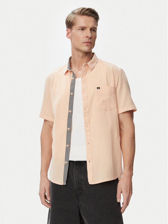 Quiksilver Quiksilver Košulja Time Box EQYWT04622 Narančasta Regular Fit