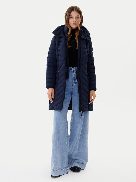DKNY DKNY Cappotto invernale DLEMPN46 Blu scuro Slim Fit