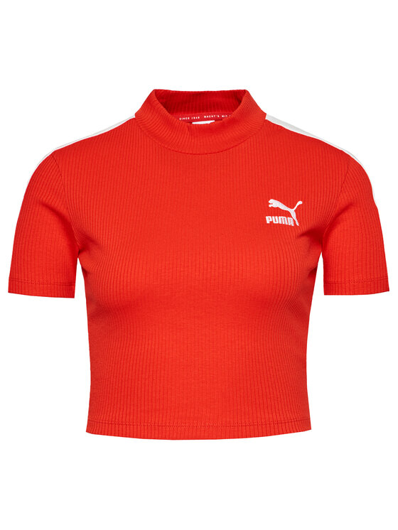Puma Puma Blusa Classics Mock Neck 530229 Rosso Slim Fit