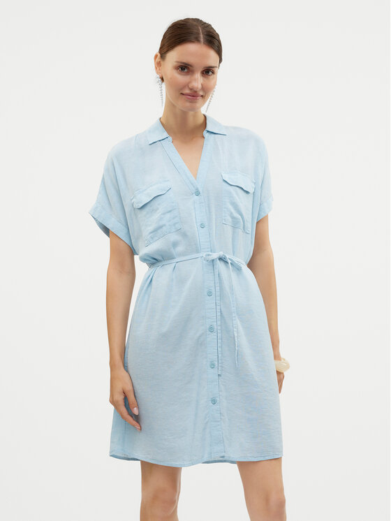 Vero Moda Vero Moda Nyári ruha Linn 10323027 Kék Relaxed Fit