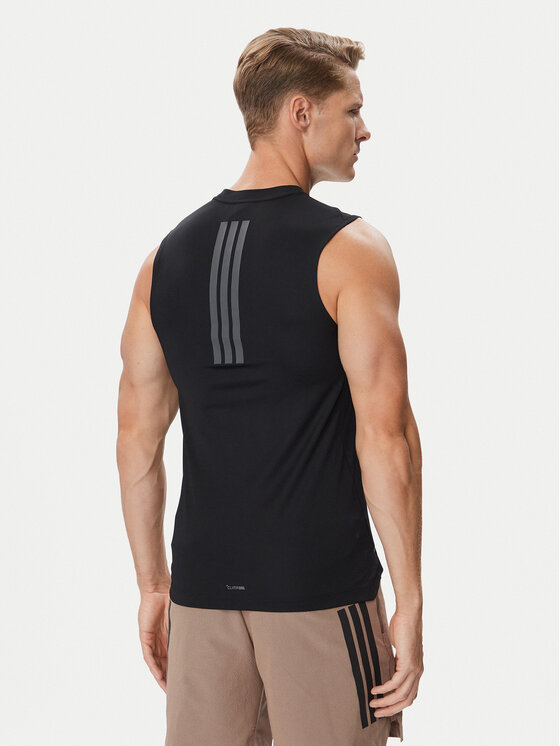 adidas adidas Koszulka techniczna D4T Primelift 3 Stripes KD0373 Czarny Slim Fit