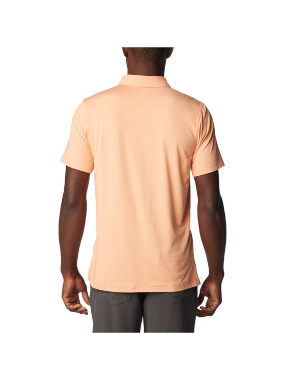 Columbia Columbia Polo Columbia Tech Trail Polo Shirt Pomarańczowy Regular Fit
