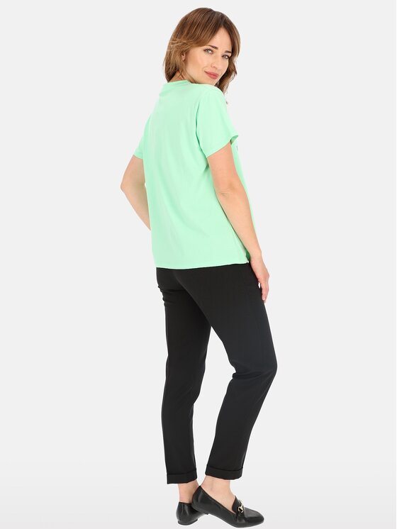 Perso Perso T-Shirt TCE245285F Zelená Regular Fit