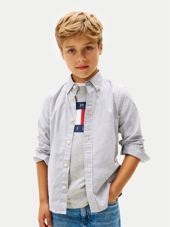 Tommy Hilfiger Koszula Ithaca KB0KB09605 Niebieski Regular Fit