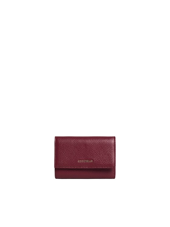 Coccinelle Coccinelle Portafoglio Metallic 3 Bordeaux