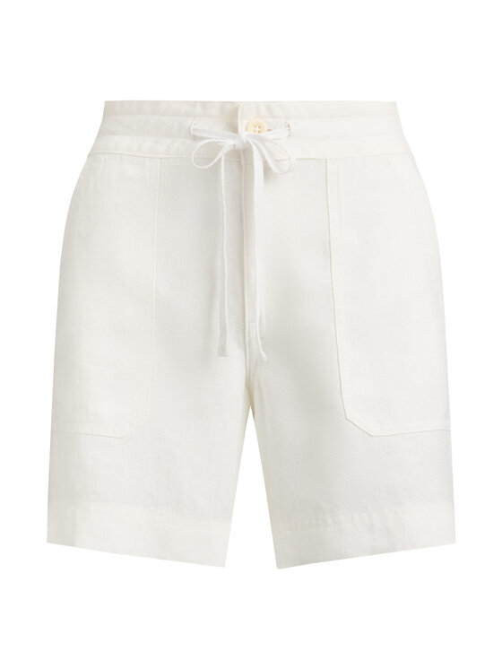 LAUREN RALPH LAUREN LAUREN RALPH LAUREN Medžiaginiai šortai 200P13694001 Balta Regular Fit