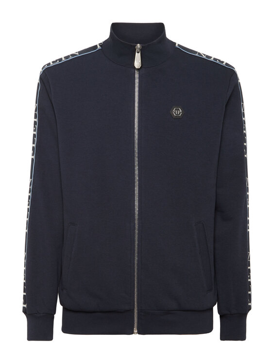 PHILIPP PLEIN PHILIPP PLEIN Bluza 26915 Granatowy Jegging Fit