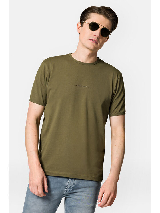 Lancerto Lancerto T-Shirt Steph TS073123000010 Khaki Regular Fit