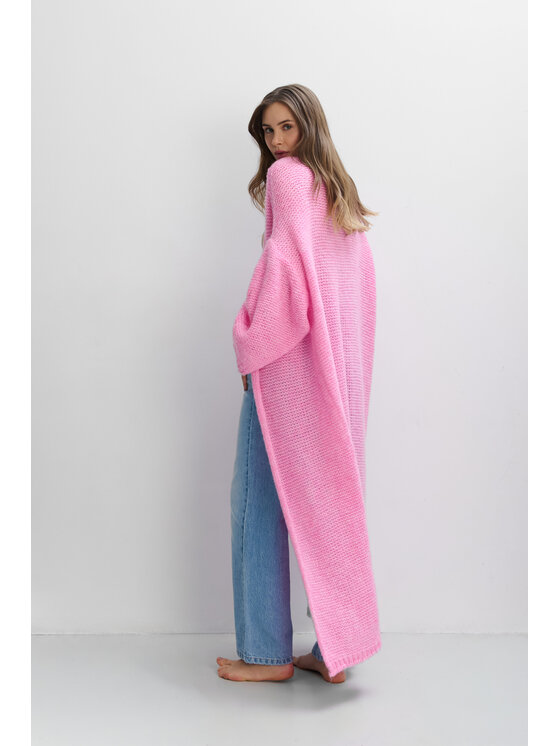 Fobya Fobya Kardigan F2111 Różowy Basic Fit
