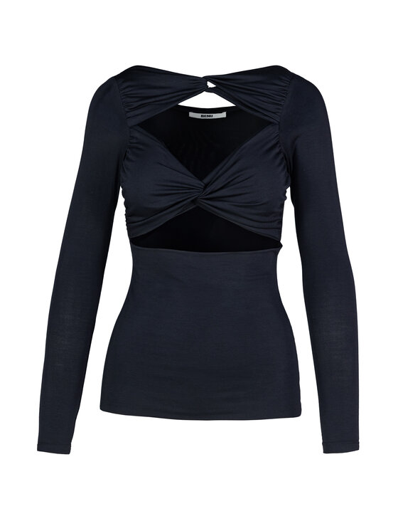 BENU BENU Blusa AW25 Nero Regular Fit