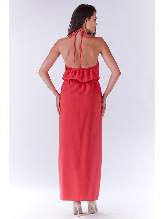 Infinite You Infinite You Sukienka letnia M138 Fioletowy Basic Fit