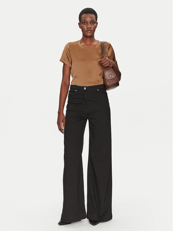 ViCOLO ViCOLO Bluza TD0007 Rjava Relaxed Fit