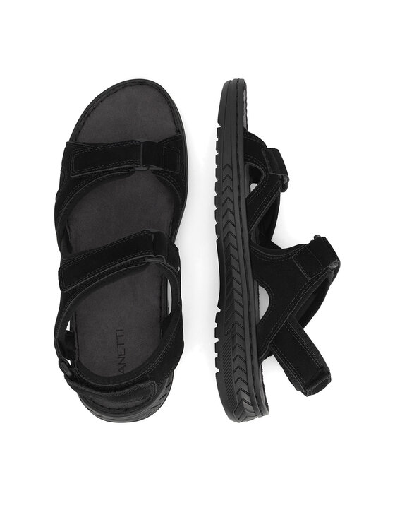 Lanetti Lanetti Sandalen TEREK-02 MBS Schwarz