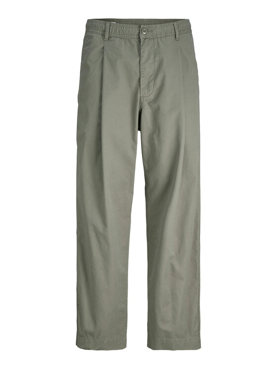 Jack&Jones Jack&Jones Текстилни панталони Owen Cade 12282385 Зелен Baggy Fit