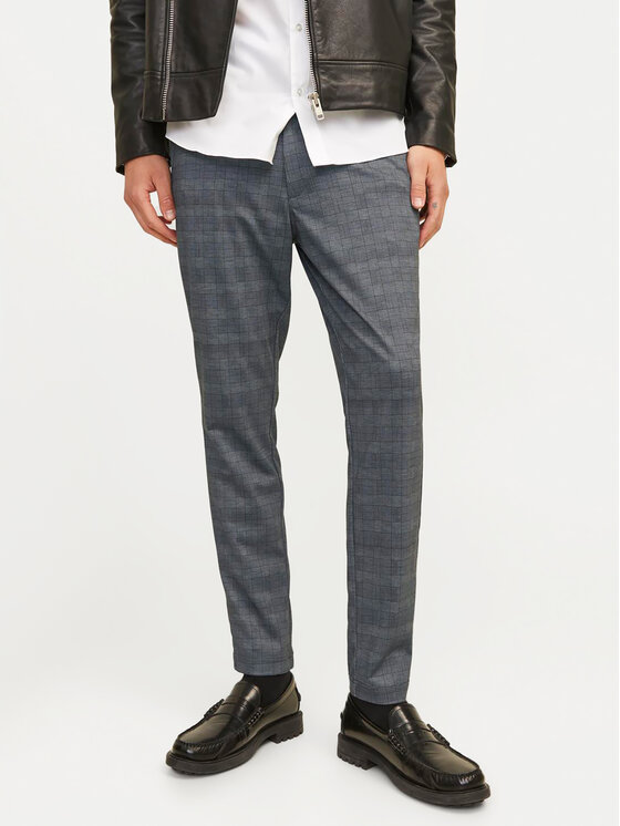 Jack&Jones Chino nohavice Marco 12249310 Sivá Slim Fit