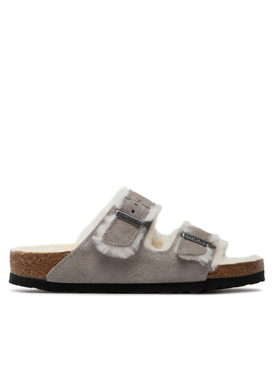 Birkenstock Birkenstock Kapcie Arizona Shearling 1017402 Szary