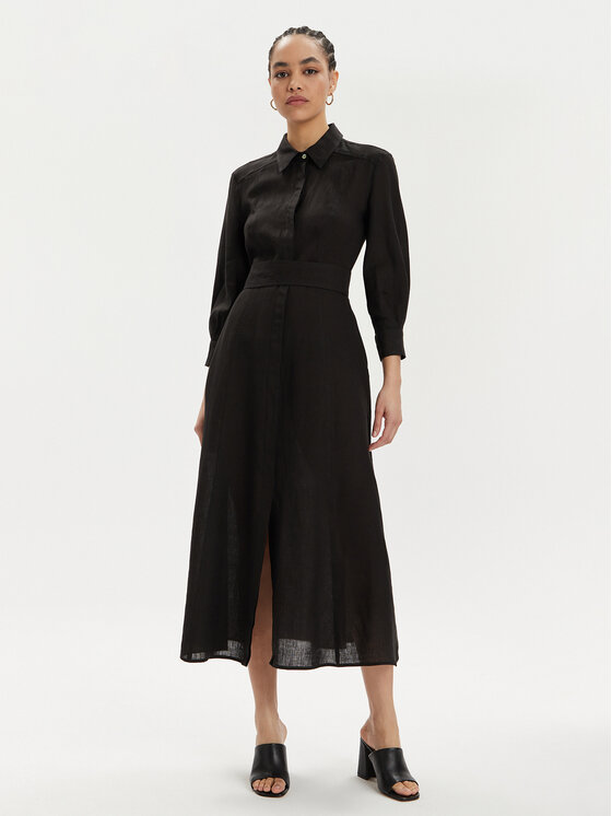 Marella Marella Vasaras kleita Estasi 2413221094 Melns Regular Fit