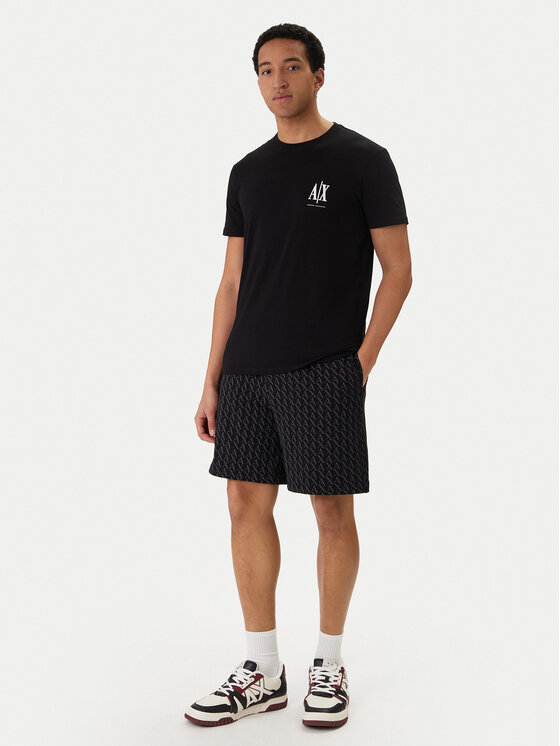 Armani Exchange Armani Exchange Szorty sportowe XM001227 AF11847 FC026 Czarny Regular Fit