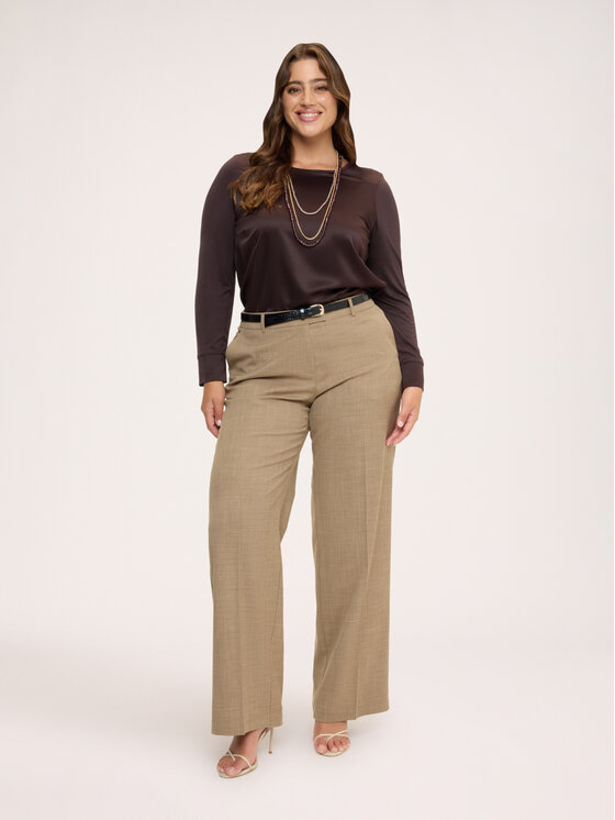 Fiorella Rubino Fiorella Rubino Koszula G0CWL009267N032 Brązowy Boxy Fit