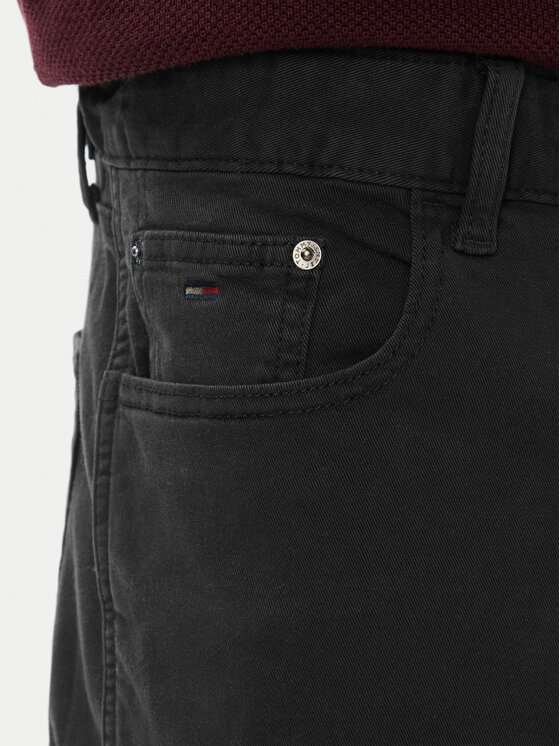 Tommy Jeans Tommy Jeans Bavlnené nohavice Ryan DM0DM23732 Čierna Straight Fit