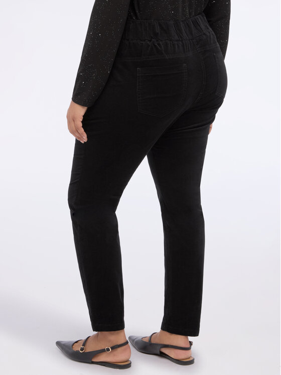 Fiorella Rubino Fiorella Rubino Pantaloni di tessuto P013T005077N033 Nero Slim Fit