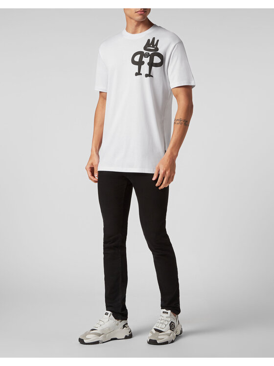 PHILIPP PLEIN PHILIPP PLEIN T-shirt 649 Bianco Regular Fit