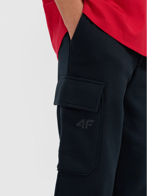4F 4F Spodnie dresowe APRES SKI Granatowy Regular Fit