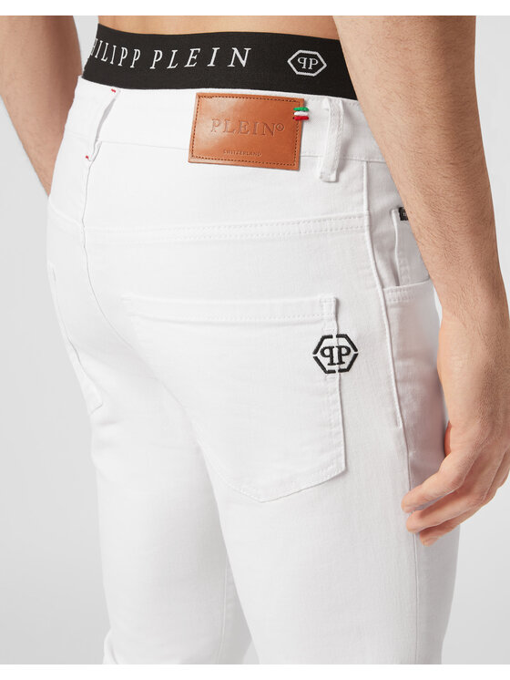 PHILIPP PLEIN PHILIPP PLEIN Džínsy 22781 Biela Skinny Fit