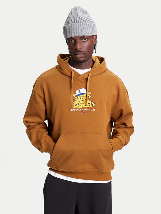 adidas adidas Mikina Wabash JW0167 Hnědá Loose Fit