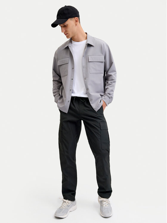 Jack & Jones Jack & Jones Pantaloni din material Kane 12278911 Negru Relaxed Fit