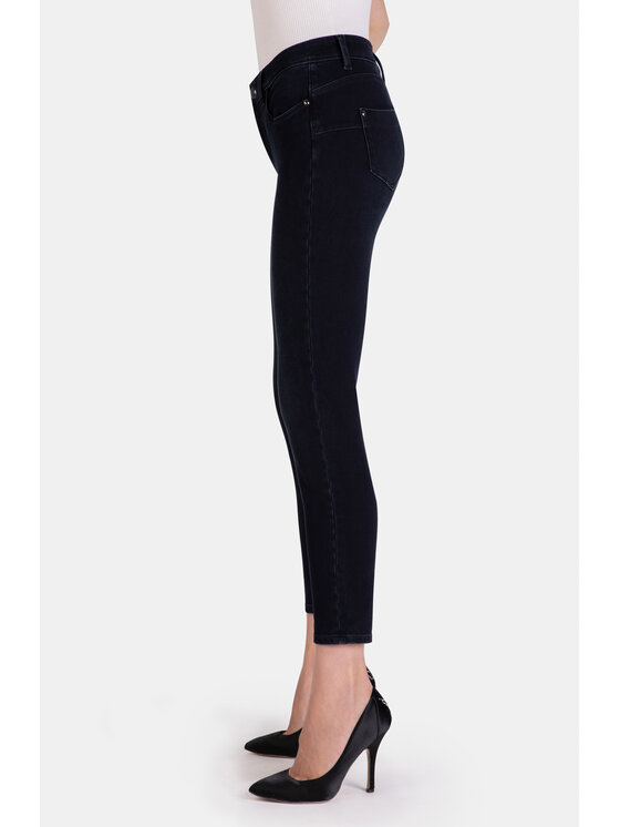RJ Rocks Jeans RJ Rocks Jeans Jeansy Pamela Granatowy Slim Leg