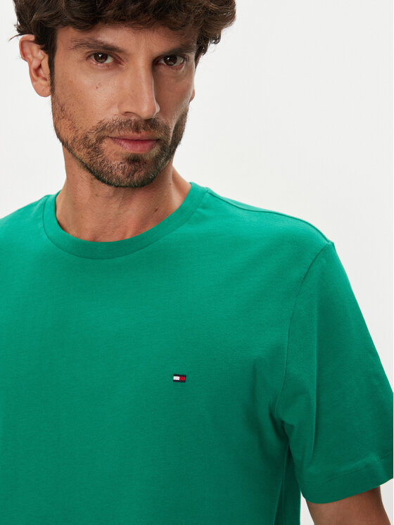 Tommy Hilfiger Tommy Hilfiger Тишърт Ess Seasonal MW0MW39995 Зелен Regular Fit