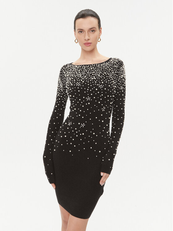 Marciano Guess Rochie cocktail 3BGK0U 5765Z Negru Slim Fit