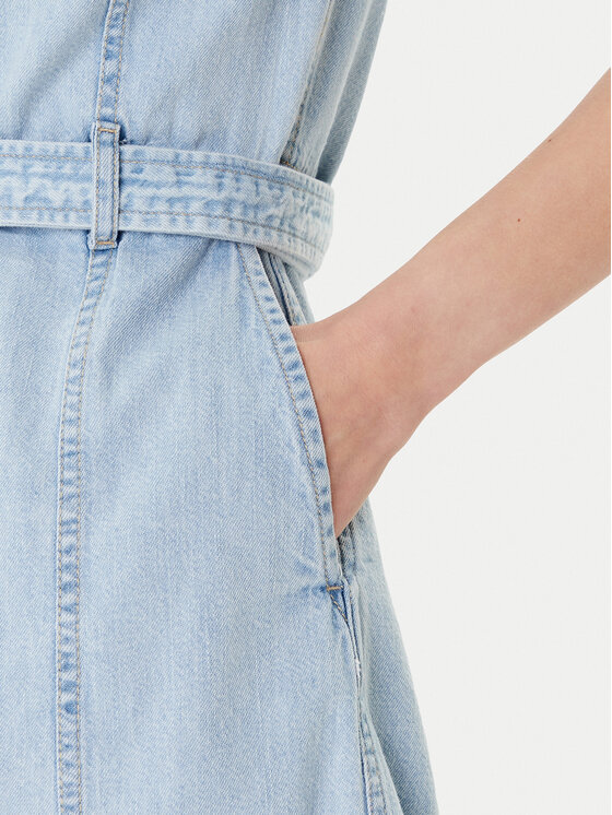 Tommy Jeans Tommy Jeans Sukienka jeansowa DW0DW21168 Niebieski Regular Fit