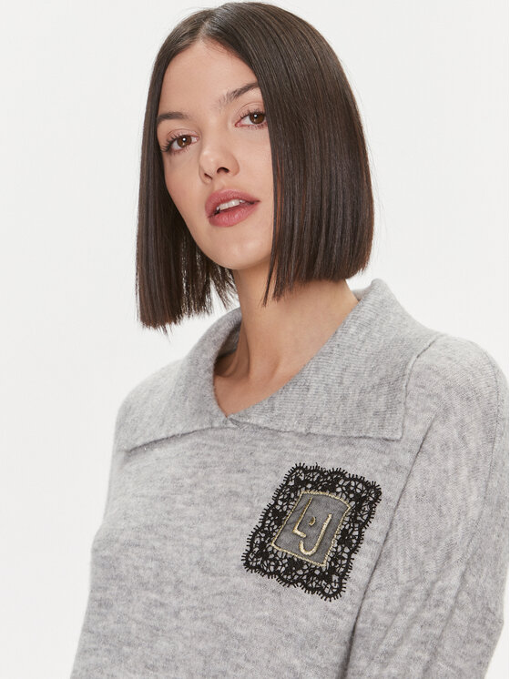Liu Jo Liu Jo Kötött ruha 5F3036 MA08O Szürke Regular Fit