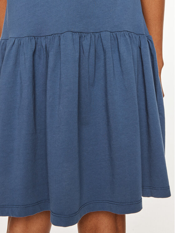 United Colors Of Benetton United Colors Of Benetton Každodenné šaty 3U53DV01H Modrá Relaxed Fit