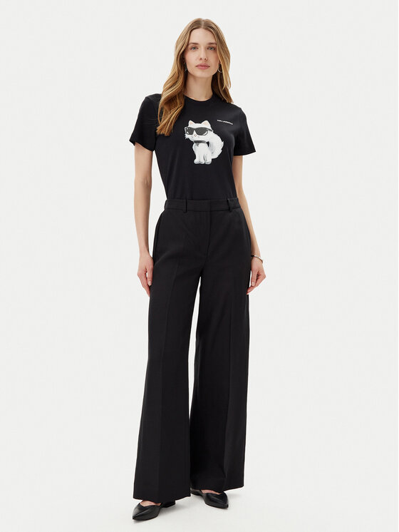 KARL LAGERFELD KARL LAGERFELD Тишърт A2W17119 Черен Regular Fit