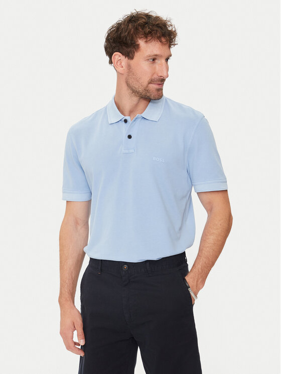 Boss Tricou polo Prime 50507813 Albastru Regular Fit