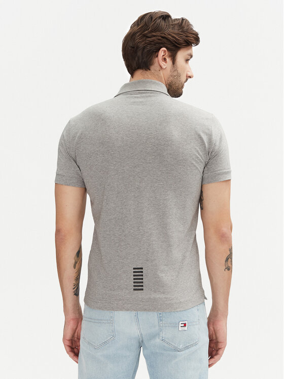 EA7 Emporio Armani EA7 Emporio Armani Поло 8NPF14 PJVQZ 3905 Сірий Regular Fit