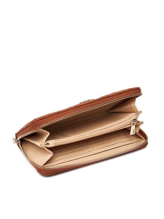Guess Guess Голям дамски портфейл Adelasia Slg SWQL96 58146 Кафяв