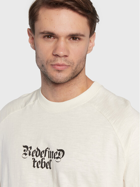 T-shirt Marcel 211158 Écru Regular Fit