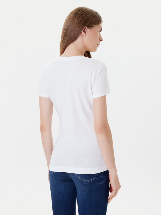 Guess Guess T-Shirt W5YI05 J1314 Bílá Regular Fit