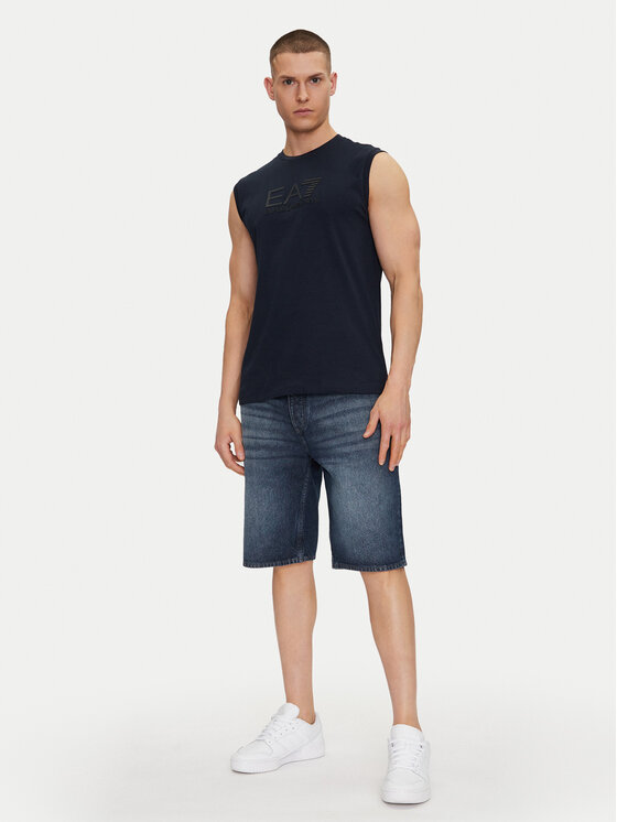 EA7 Emporio Armani EA7 Emporio Armani Majica brez rokavov 7M000223 AF10375 UB102 Mornarsko modra Regular Fit