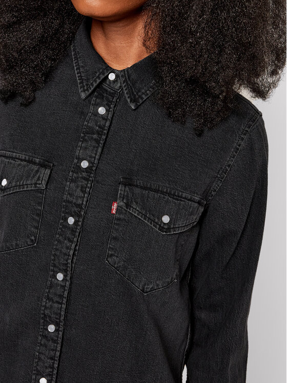 Camicia di jeans Essential Western 16786-0004 Nero...