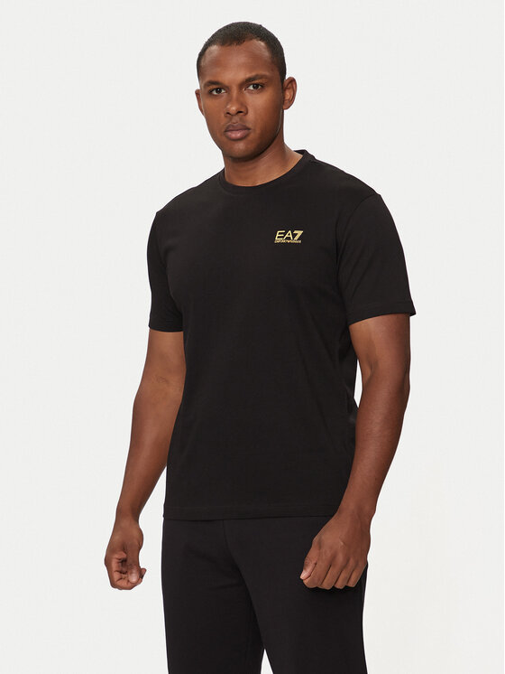 EA7 Emporio Armani EA7 Emporio Armani T-Shirt 8NPT25 PJVPZ 0208 Černá Regular Fit
