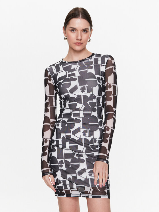 HUGO Hugo Vsakodnevna obleka Namara 50485142 Pisana Slim Fit