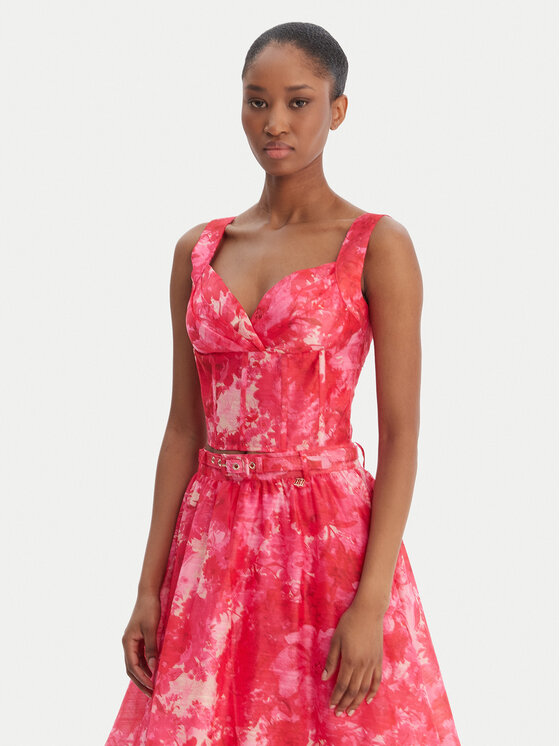 Fracomina Fracomina Top FR25ST2024W775U6 Růžová Slim Fit
